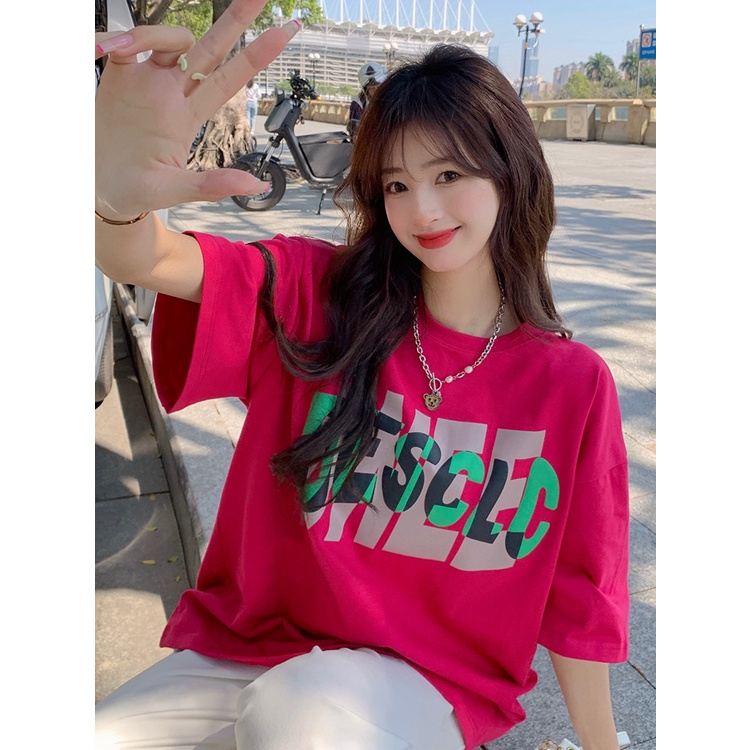 NRVP Áo Thun Nữ Tay Ngắn In Hình Phong Cách Hàn Quốc Thời Trang Mùa Hè 2022