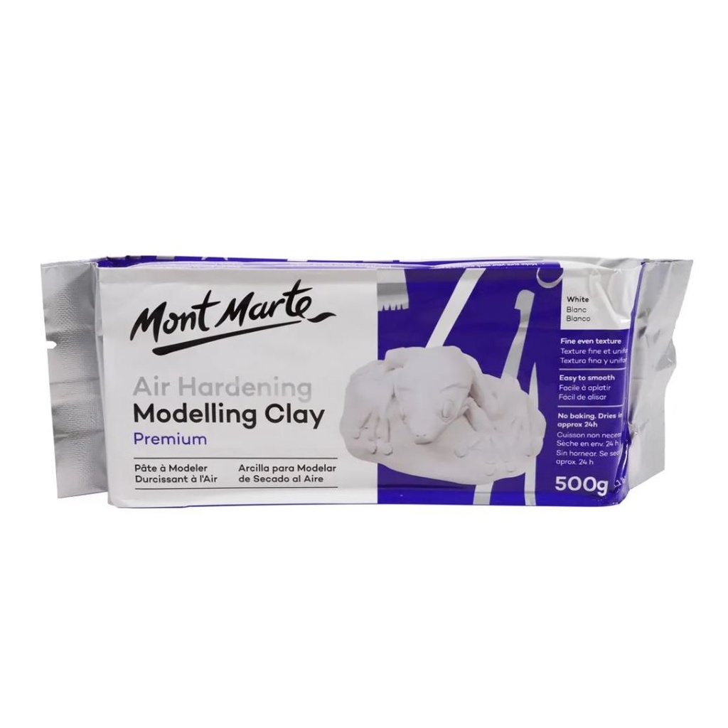 Đất Sét Tự Khô Mont Marte Premium - Trắng, Nâu