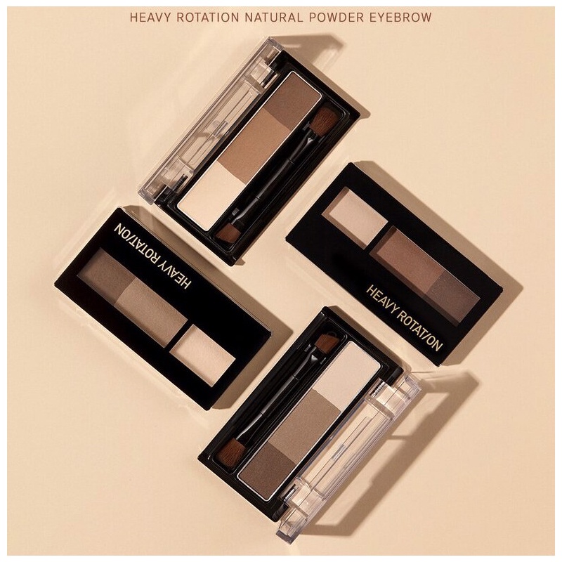 Bột Tán Chân Mày Siêu Mịn, Màu Sắc Tự Nhiên Kissme Heavy Rotation Natural Powder 2.3g