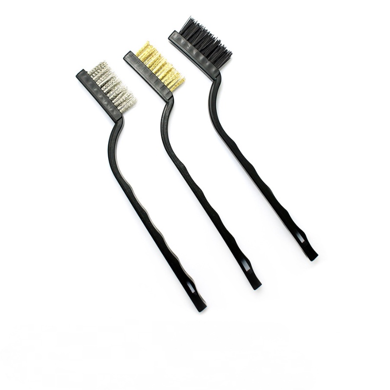 Bộ 3 Bàn Chải Bằng Sợi Kim Loại Dùng Để Vệ Sinh Bếp Ga Tiện Dụng-XCS3J