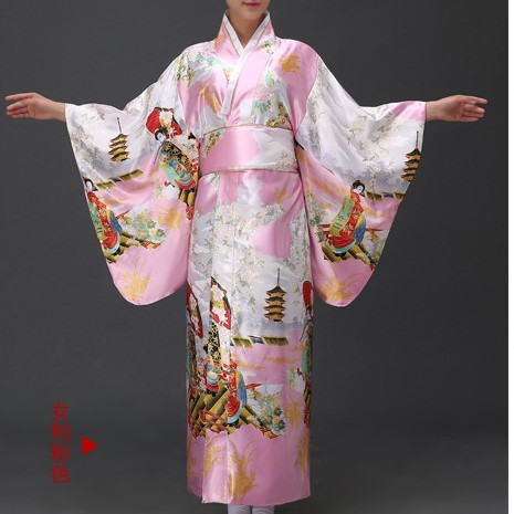 Kimono yukata hình cô gái Nhật bản, hàng về sau 10 ngày.