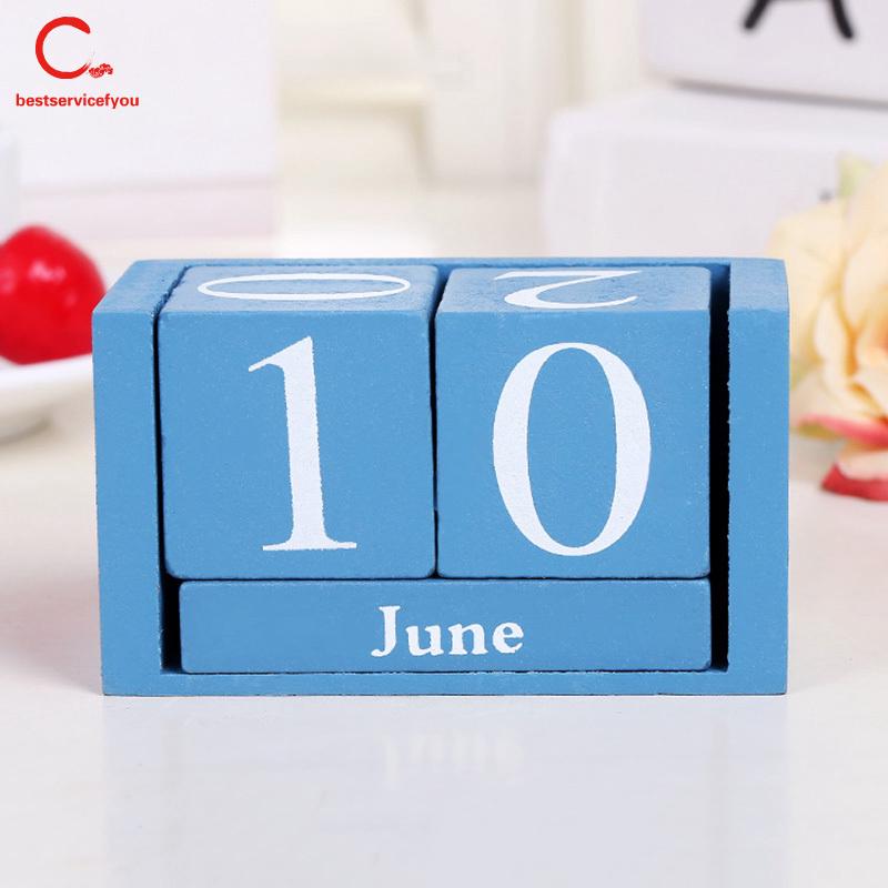 Lịch để bàn dạng hộp gỗ độc đáo