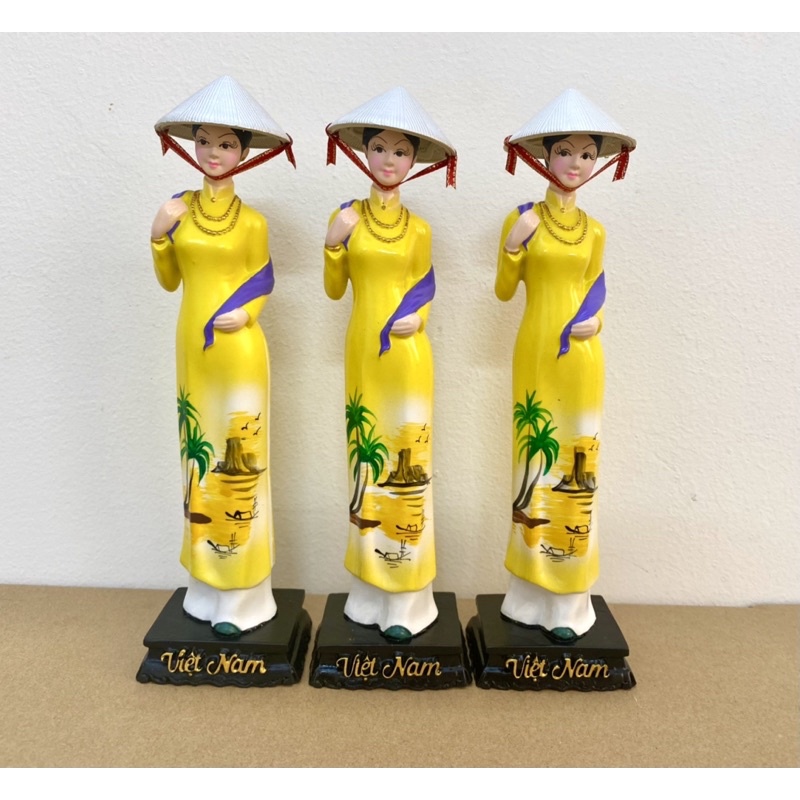 Tượng cô gái Miss viet status đội nón lá Việt Nam - quà tặng lưu niệm trang trí decor ý nghĩa Việt Nam