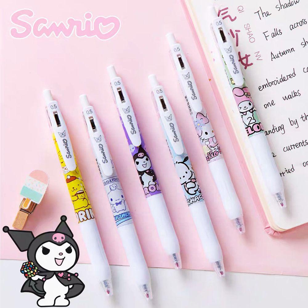 Bút Bi Mực Đen Nhanh Khô Họa Tiết Hoạt Hình Đáng Yêu