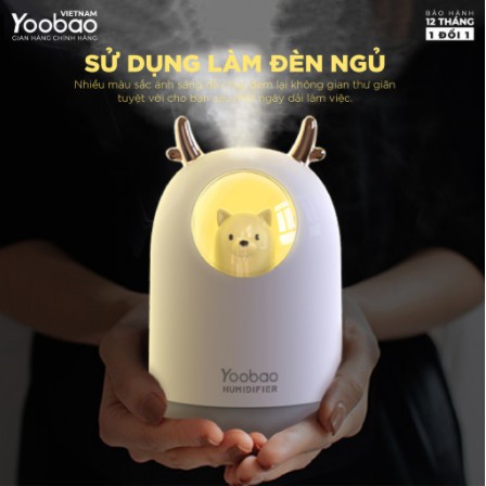 Máy phun sương tạo độ ẩm YOOBAO🔥FREESHIP🔥 Dung tích 300ml - Chống khô da - Hàng chính hãng - Bảo hành 12 tháng