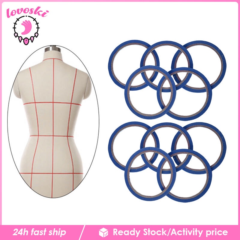 [Lovoski] 10 Cuộn Băng Keo Mỏng Tự Dính Dễ Tẩy Trang / May Vá