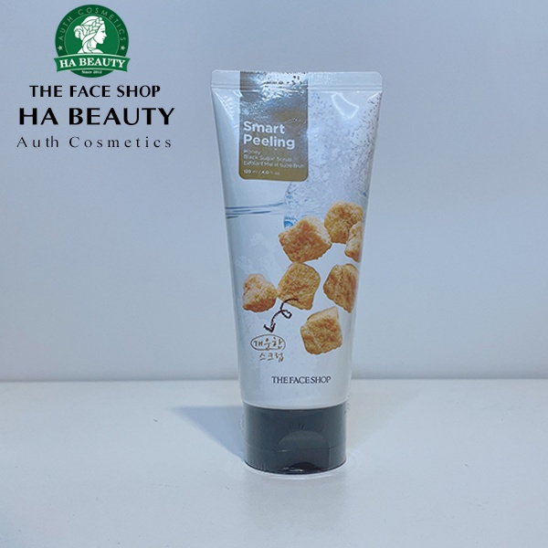 Tẩy tế bào chết cho da dầu hỗn hợp The Face Shop Smart Peeling Honey Black Sugar Scrub 120ml da chết Hà Beauty