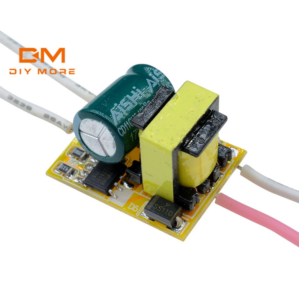 DIYMORE Bộ biến áp điều khiển đèn LED AC 85-265V 3W chất lượng cao