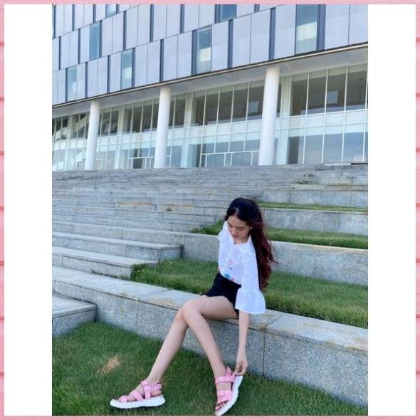 GIÀY SANDAL NỮ THỔ CẨM MÀU HỒNG THỜI TRANG NESTY SB12-DHC