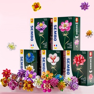 Bộ đồ chơi lắp ghép xếp hình cây hoa,cây cảnh, cho bé gái