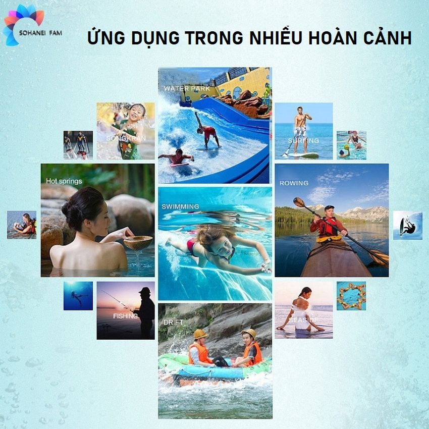 Túi Chống Nước Điện Thoại Size Lớn 3 Lớp Niêm Phong, Dùng Khi Đi Biển, Đi Bơi, Đi Mưa... -SOHANEI FAM