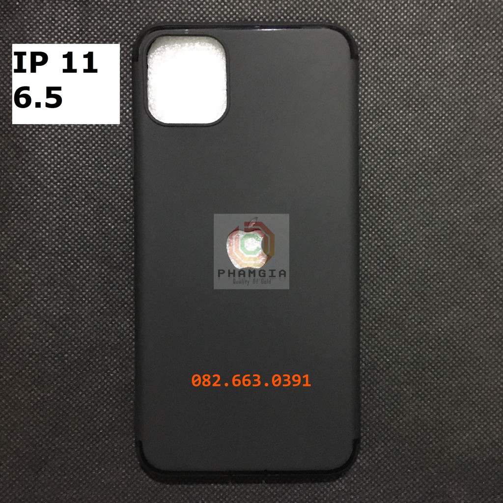 Ốp lưng silicon dẻo đen xịn, dẻo đen auto focus IP 11 (6.1/6.5)