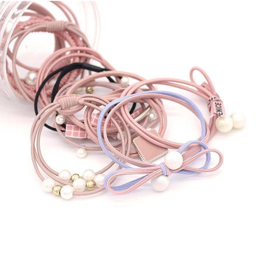 Combo 12 dây cột tóc phong cách thời trang (T04)