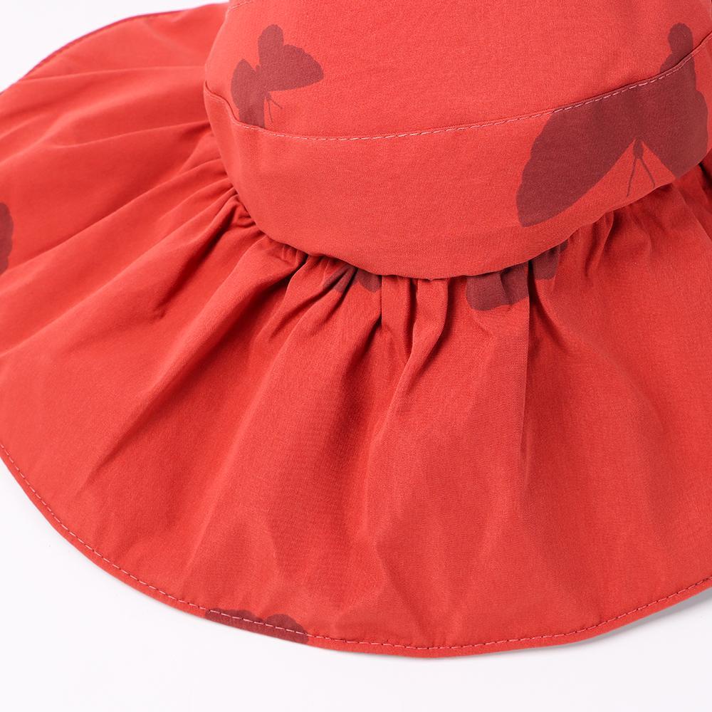 Mũ Chống Nắng Vành Rộng Hở Chóp Chống Tia UV In Họa Tiết Bướm Thời Trang Mùa Hè Cho Nữ