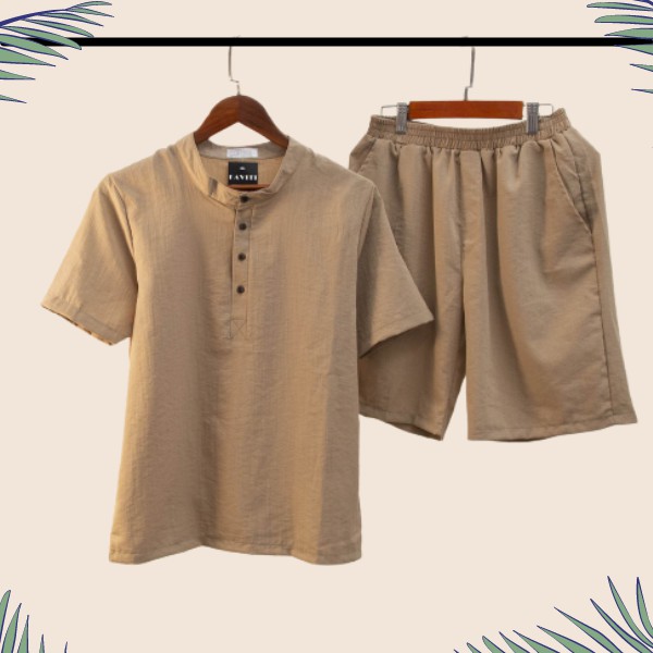 Bộ Đũi nam cổ Tàu chất vải đũi thái loại dày đẹp hàng hot trend BD33 | BigBuy360 - bigbuy360.vn