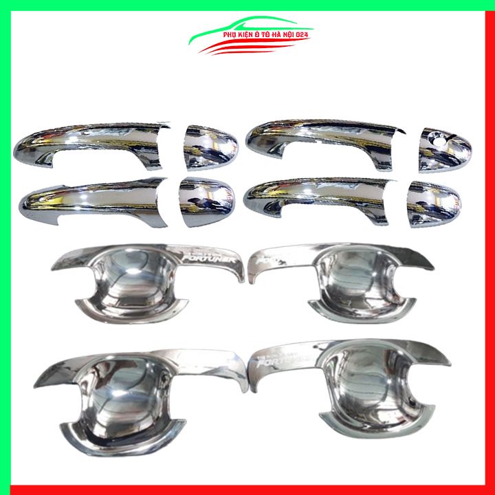 Ốp tay hõm mạ crom Fortuner 2009-2016 sáng bóng chống trầy bảo vệ cửa xe ô tô