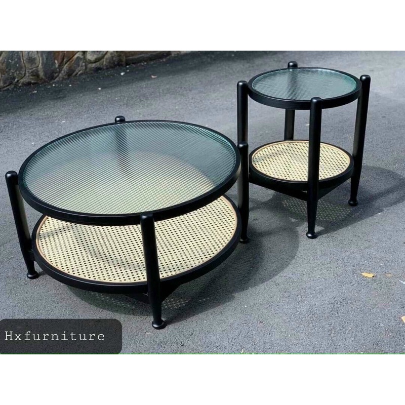 Bàn sofa decor cao cấp gỗ sồi