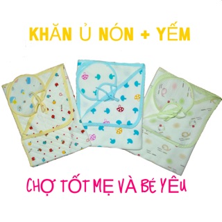 KHĂN QUẤN BÉ/CHĂN Ủ BÉ SƠ SINH+YẾM