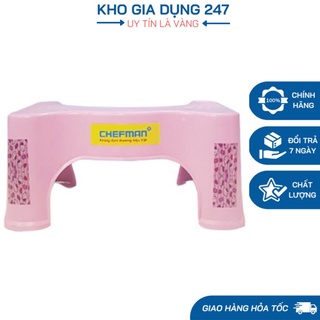 Ghế Kê Chân Đi Vệ Sinh Chefman Cao Cấp - Ghế Kê Chân Toilet