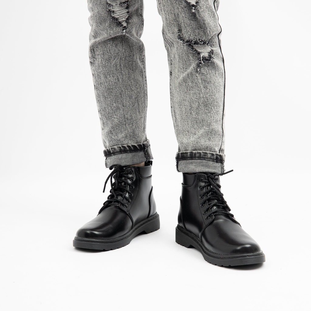 Giày MWC 8032 - Giày Boots Nam Đế Bằng Dáng Bốt Vừa Phong Cách Hàn Quốc