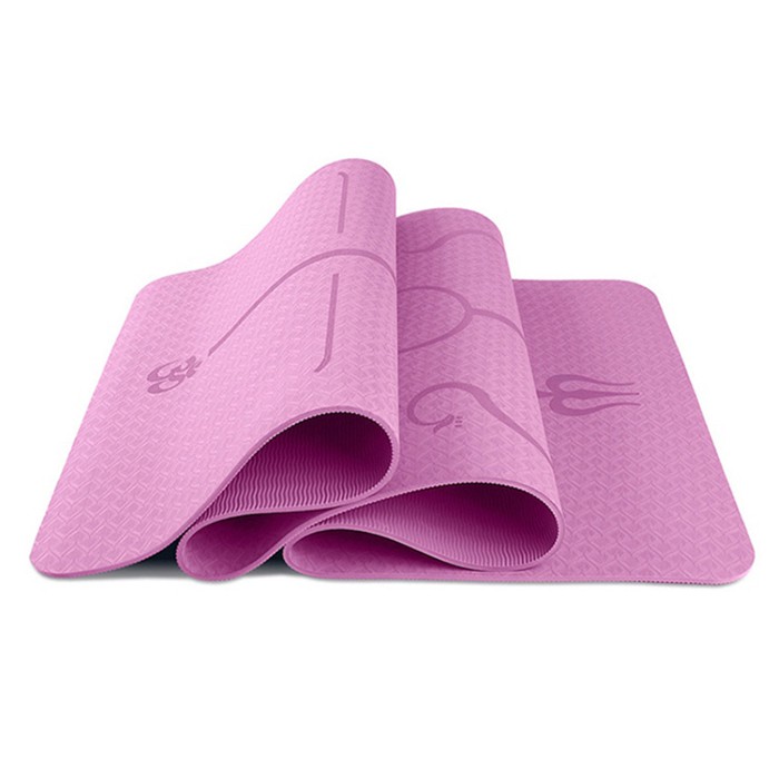 Thảm Tập Yoga TPE Định Tuyến Yogalink 6mm 2 Lớp + Kèm Túi Đựng Thảm Kích Thước Lớn