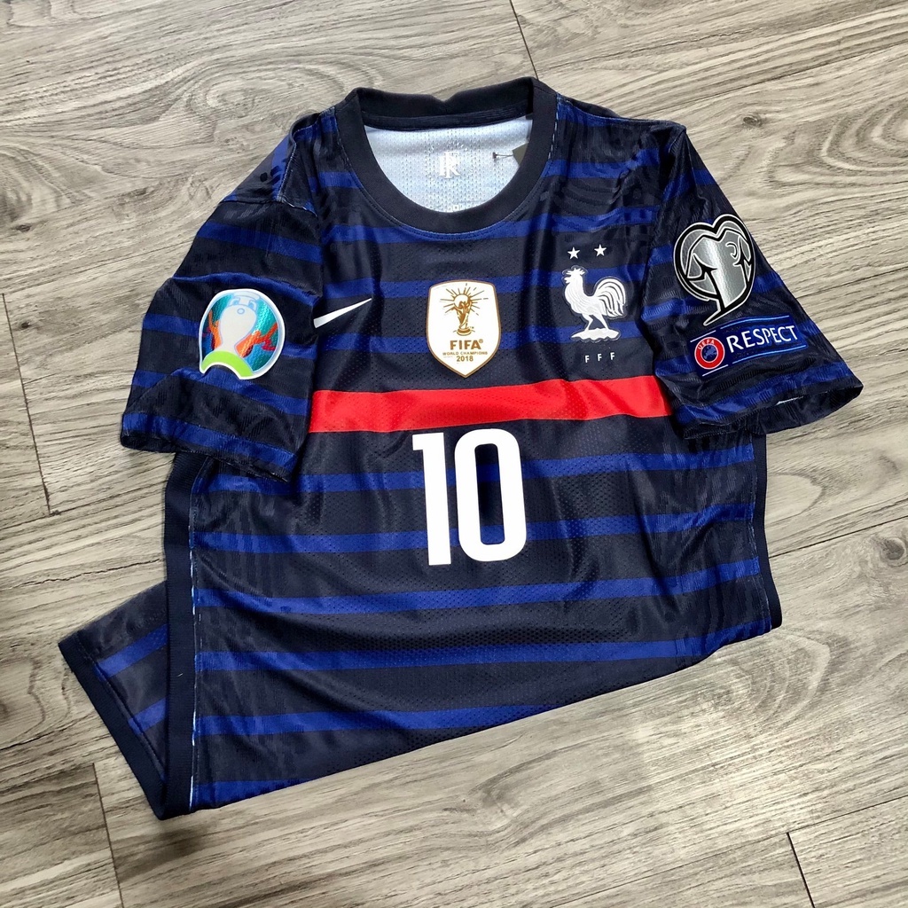 Áo đá bóng đá banh đội tuyển Pháp World Cup WC - vải cao cấp - aodabong999.vn