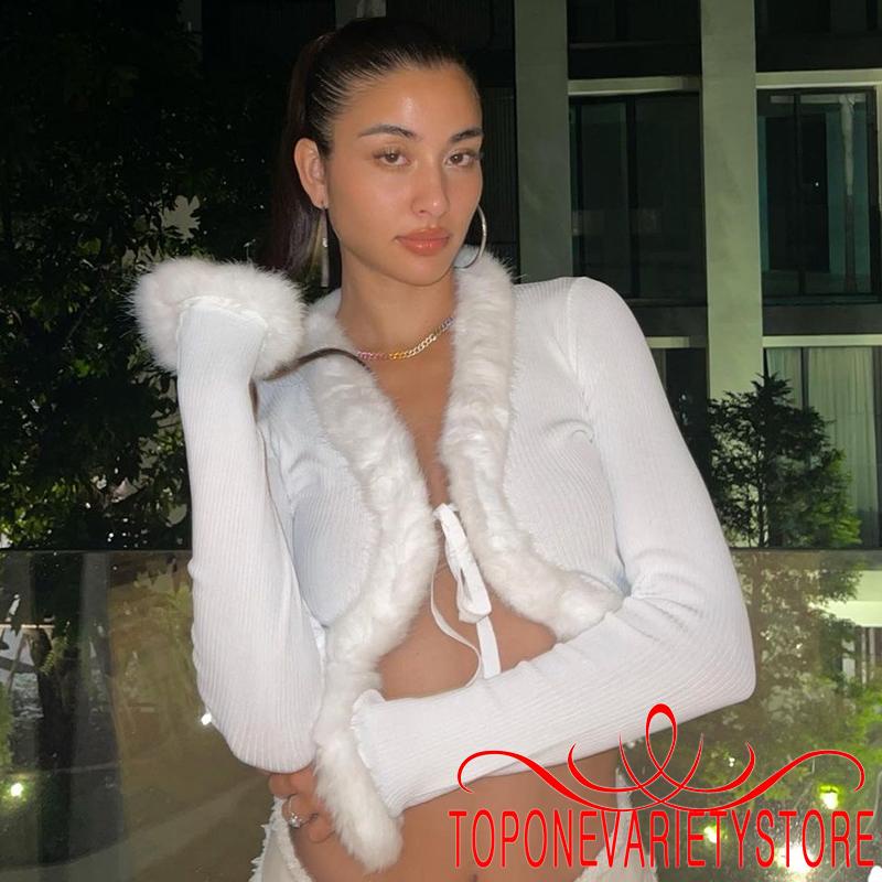Áo khoác cardigan tay dài cổ chữ V màu sắc nhã nhặn cho nữ