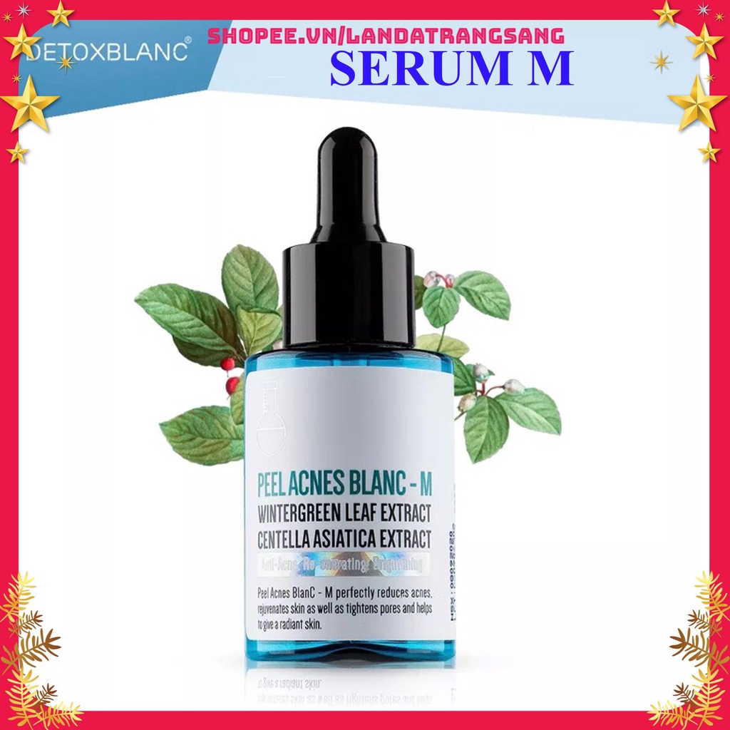 Serum M ngừa mụn giảm thâm Detox Blanc