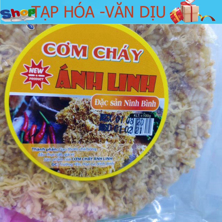 ăn vặt 3 gói CƠM CHÁY CHIÊN MẮM HÀNH ỚT đặc sản Ninh Bình Hạn Dùng Mới Nhất