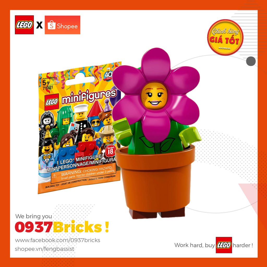 LEGO 71025 Series 18 - Nhân vật Bạn Hoa Hồng Xinh Đẹp