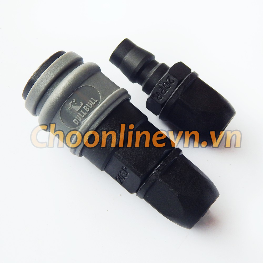 Bộ khớp nối nhanh khí nén bằng nhựa dùng cho ống 8mm