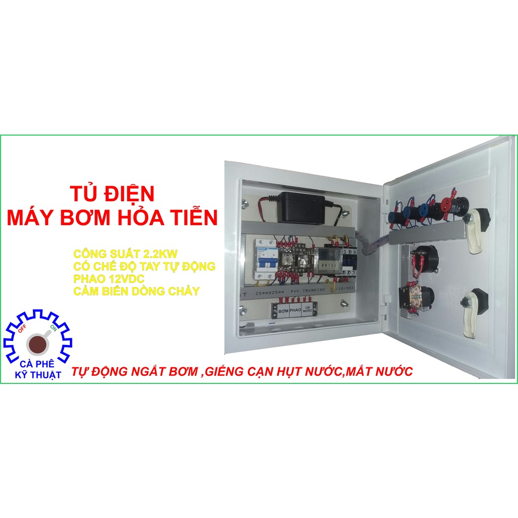 Tủ Điện Bơm Nước Tự Động Cho Máy Bơm Hỏa Tiễn