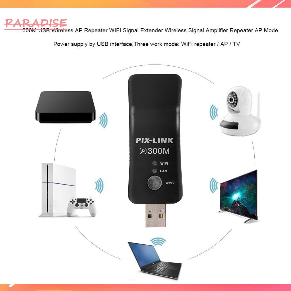 Thiết Bị Thu Sóng Wifi Không Dây Cổng Usb Tv 300mbps Rj45 Wps | BigBuy360 - bigbuy360.vn
