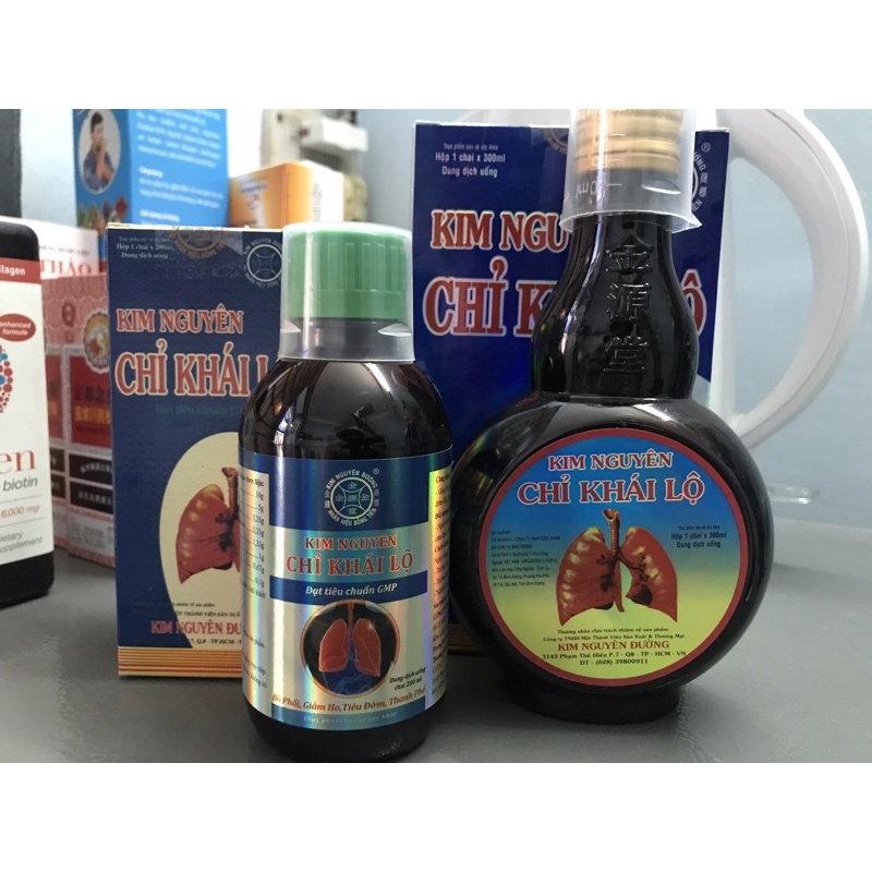 (NEW)(HOẢ TỐC) Kim Nguyên Chỉ Khái lộ 200ML/300ML-Hỗ trợ dứt điểm cơn ho,tiêu đàm