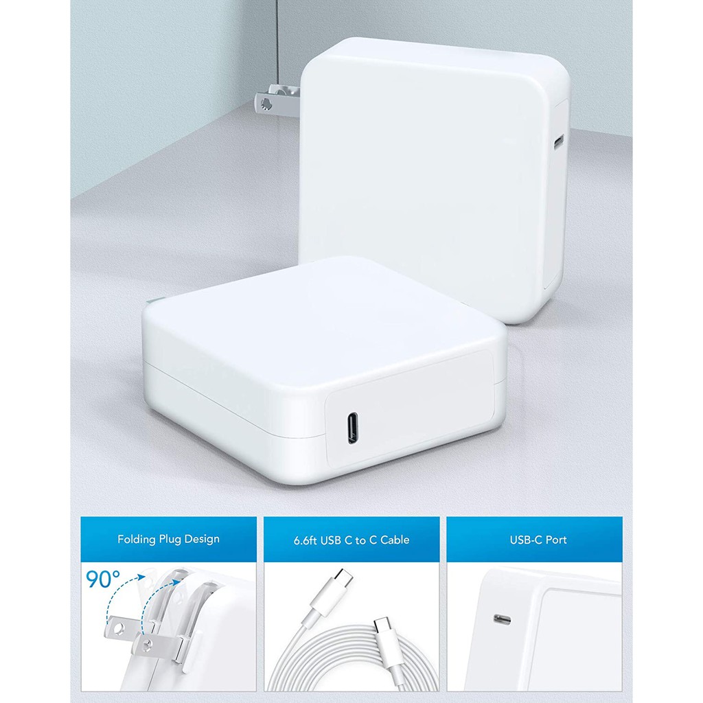 Bộ Sạc Usb C 96w 13 15 16 Inch 2020 2019 2018 96w 87w Pd Usb-C 6.6ft / 2m | BigBuy360 - bigbuy360.vn