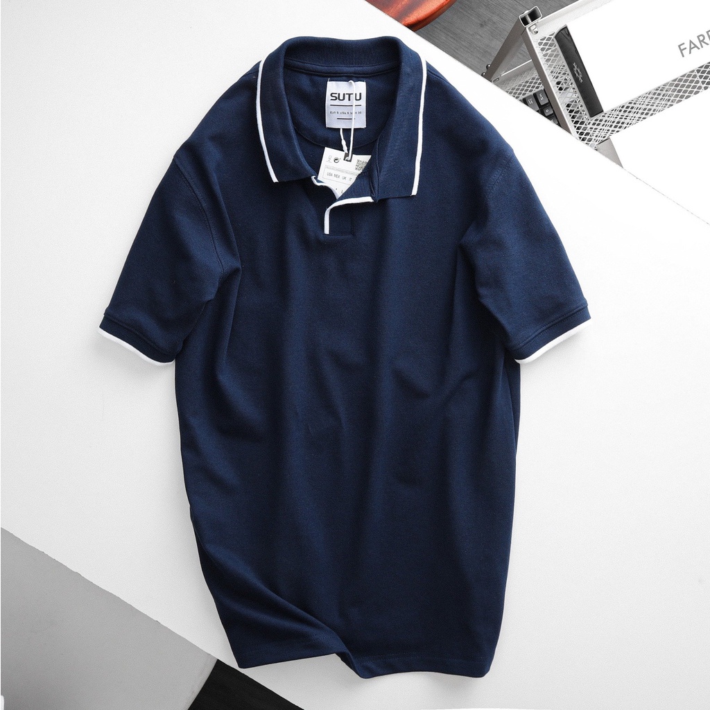[ SALE SIÊU KHỦNG ] Áo POLO nam cổ bẻ ngắn tay phối viền dáng slimfit, chất cotton co giãn 4 chiều cao cấp - W REAL M | BigBuy360 - bigbuy360.vn