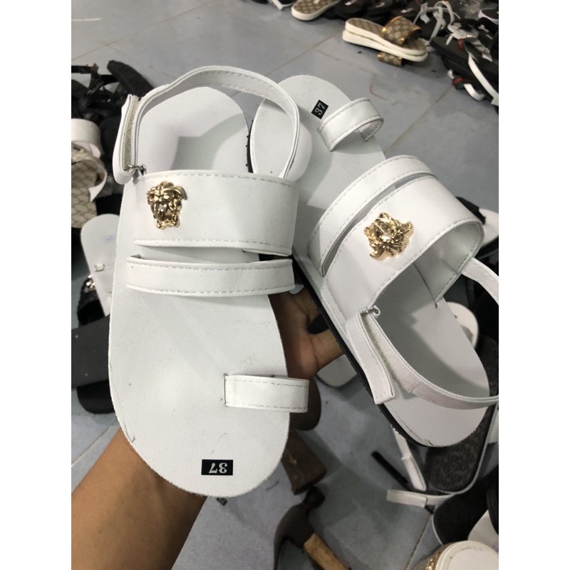 Sandaldongnai sandal nữ đế trắng quai trắng siae từ 35 đến 40 nữ khác size ib chọn thêm