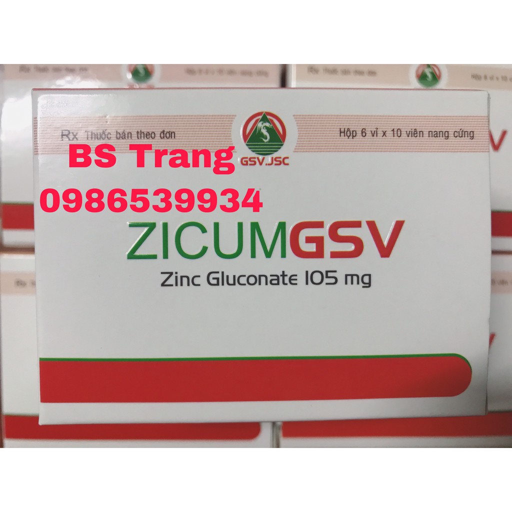 Viên uống bổ sung kẽm Zicum GSV