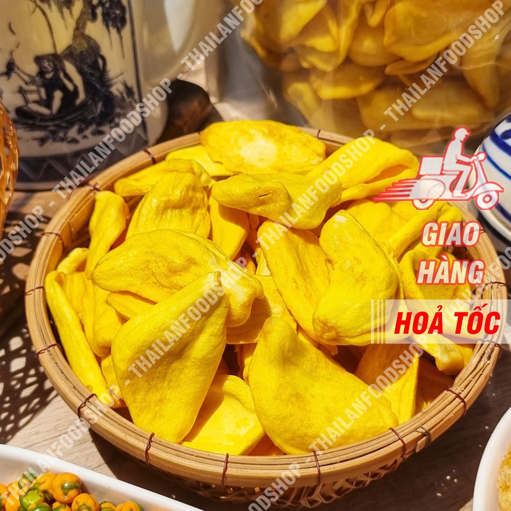 Mít Sấy Giòn Nguyên Miếng Hàng Xuất Khẩu Túi 500gr