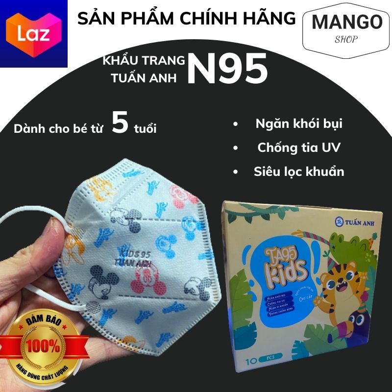 Khẩu trang cho bé N95 5 lớp kháng khuẩn lọc bụi mịn TA MASK shop MANGO HÀ NỘI Chuyên khẩu trang.