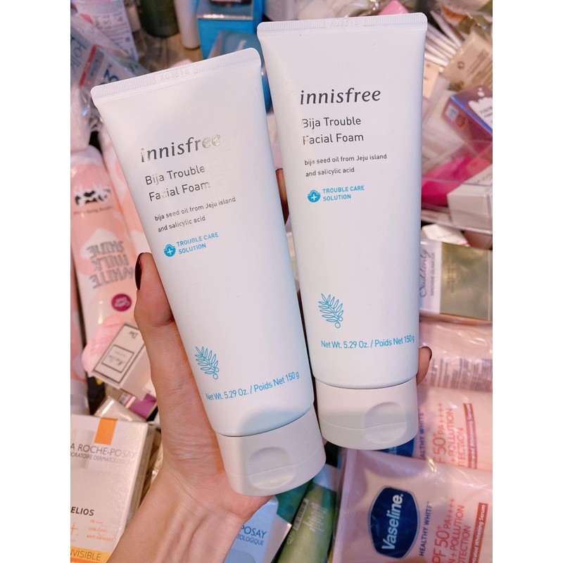 SRM trị mụn INNISFREE Bija Trouble Facial Foam