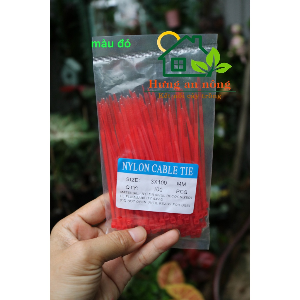 DR310TQ - Dây rút nhựa đánh dấu gia cầm, buộc linh kiện, cố định cây trồng