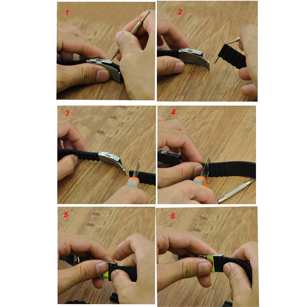 Dây Đeo Đồng Hồ Bằng Cao Su Silicon Màu Đen Chống Thấm Nước Kích Thước 20mm 22mm 24mm Phong Cách Thể Thao Cho Nam