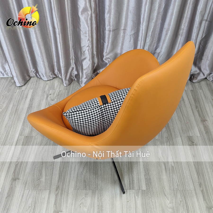 Ghế Sofa Đơn Phòng Khách, Ghế Xoay Thư Giãn Đọc Sách Nhập Khẩu Bọc Da Cao Cao Cấp Và Xoay 360 Độ (Có Sẵn)