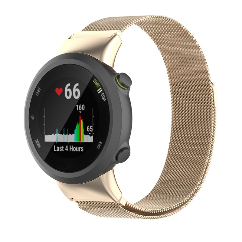Dây đeo đồng hồ bằng inox nam châm dành cho Garmin Forerunner 45/45S Swim 2