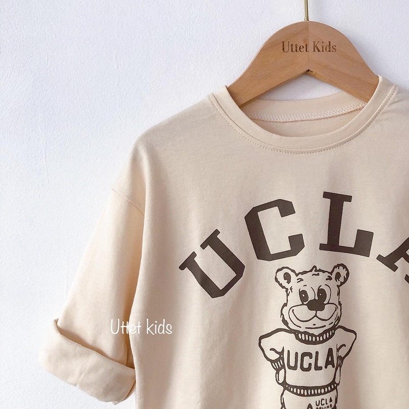 [Ảnh thật] THỜI TRANG TRẺ EM HÀN QUỐC - ÁO THUN UCLA PHÙ HỢP BÉ GÁI VÀ TRAI