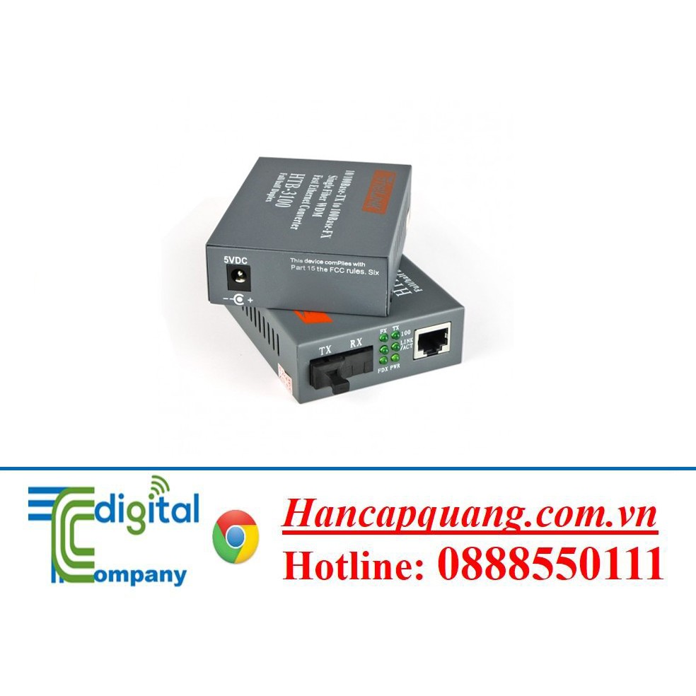Bộ 2 converter chuyển đổi quang điện NET-LINK HTB 3100A/B