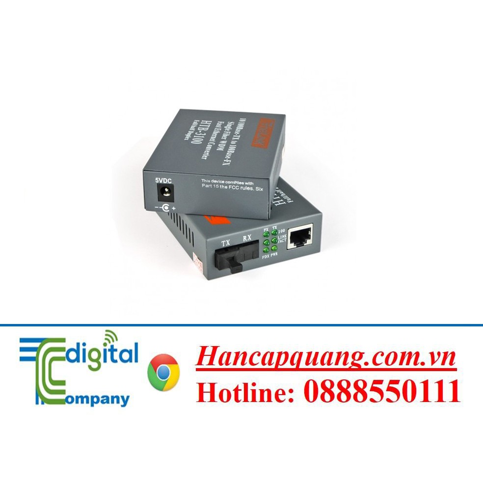 Bộ 2 converter chuyển đổi quang điện NETLINK HTB 3100A/B