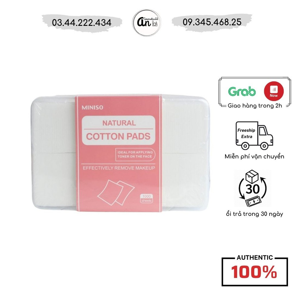 Bông tẩy trang Miniso 1000 miếng