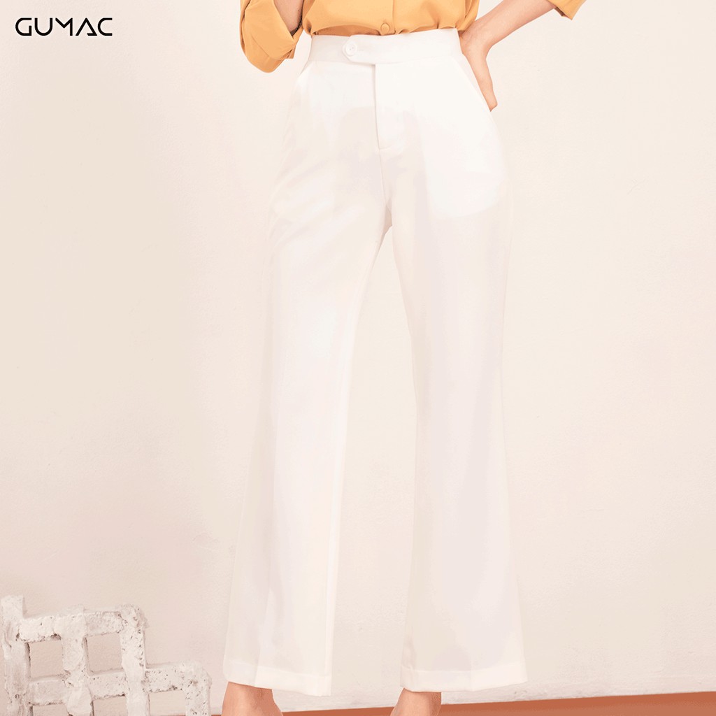 [Mã WABRGU72 giảm 10% tối đa 50k đơn 250k] Quần ống suông có li QA519 GUMAC | BigBuy360 - bigbuy360.vn